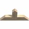 Ekena Millwork Portland Rough Sawn Timber Gable Bracket, Douglas Fir, 36"W x 16"H x 4"D x 6"F, 11/12 Pitch GBW036X16X0406POR00RDF - alternate 3